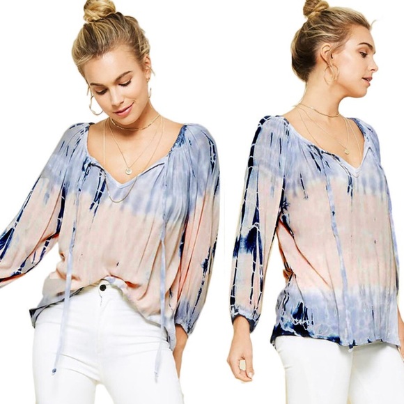 Aluna Levi Tops - ONE SMALL LEFT! Tie-dye blouse